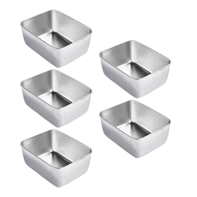 (🔥HOT SALE NOW 49% OFF) - Stainless Steel Square Plate(With Lid)