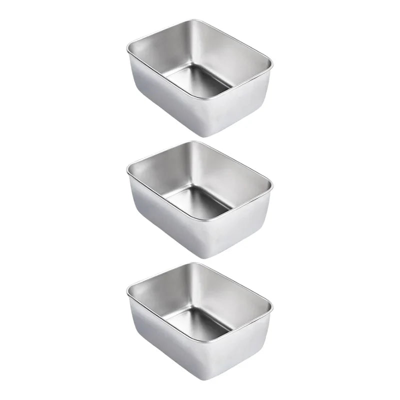 (🔥HOT SALE NOW 49% OFF) - Stainless Steel Square Plate(With Lid)